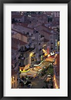 Framed Overview of Rue Faure, Cannes, France