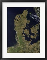 Framed Satellite View of Denmark