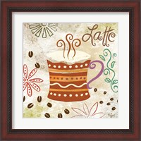 Framed 'Colorful Coffee IV' border=