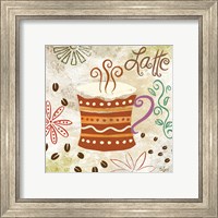 Framed 'Colorful Coffee IV' border=