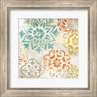 Framed Colorful Medallions I