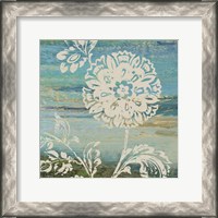 Framed 'Blue Indigo w/Lace II' border=