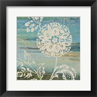 Blue Indigo w/Lace II Framed Print