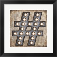 Marquee Symbols I Framed Print