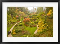 Framed Sunken Garden, Butchart Gardens, Victoria, BC