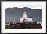 Framed Lighthouse, Port Alberni, Harbor Quay Marina, Vancouver Island, British Columbia, Canada