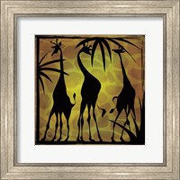 Framed Safari Silhouette III