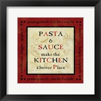 Framed Pasta Sayings II