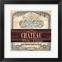 Grand Vin Wine Label II Framed Print
