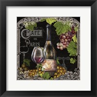 Cafe de Vins Wine II Framed Print
