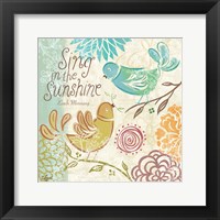 Bird Chirp I Framed Print