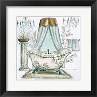 French Bath Sketch I (tub) Framed Print