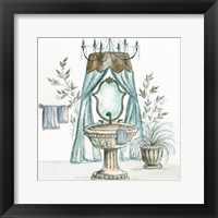 French Bath Sketch II (sink) Framed Print