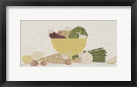 Contour Fruits & Veggies III Framed Print