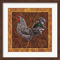 Framed Rooster 3