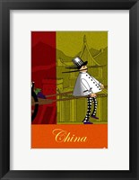 Chef in China Framed Print