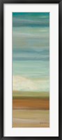 Turquoise Horizons Panel II Framed Print