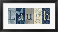 Live Love Laugh Navy III Framed Print