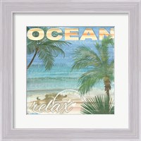 Framed Beach Palm II