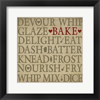 Chef's Words I Framed Print