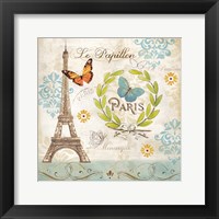 Le Papillon Paris I Framed Print