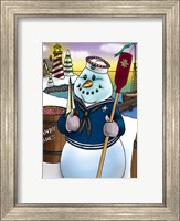 Framed Snowman