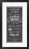 Framed Achieve Success - Nelson Mandela Quote