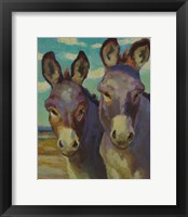 Framed Just Looking Burros