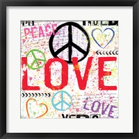 Framed Love and Peace 1