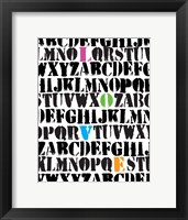 Framed Alphabet Love