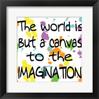 The World Is But A Canvas Framed Print