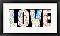 Love Graffiti - Color Framed Print