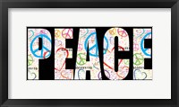 Framed Peace Graffiti - Color