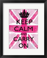 Keep Calm And Carry On 2 Framed Print