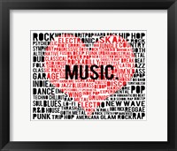 Music - New Wave 2 Framed Print