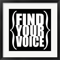 Framed Find Your Voice 4