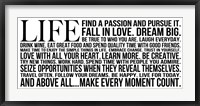 Life 4 Framed Print