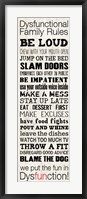 Framed Dysfunctional Family Rules 1