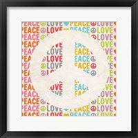 Framed Peace Love 2