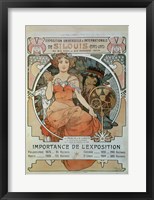 Framed Universal and International Exhibition in St Louis, 1904