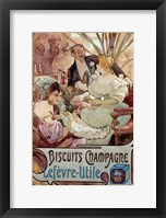 Framed Champagne Biscuits, 1897