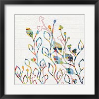 Framed Rainbow Vines with Flowers