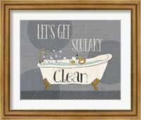 Framed 'Squeaky Clean I' border=