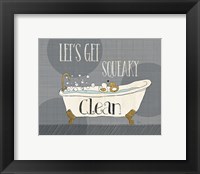 Squeaky Clean I Framed Print