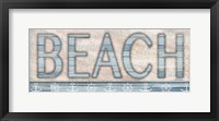 Framed Driftwood Beach Sign I