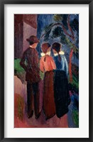 Framed Promenade Of Three People I,  1914