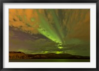 Framed Colorful Aurora Borealis