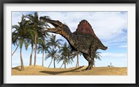 Framed Spinosaurus Hunting