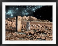 Framed Astronaut on an Alien World