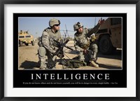 Framed Intelligence: Inspirational Quote and Motivational Poster
